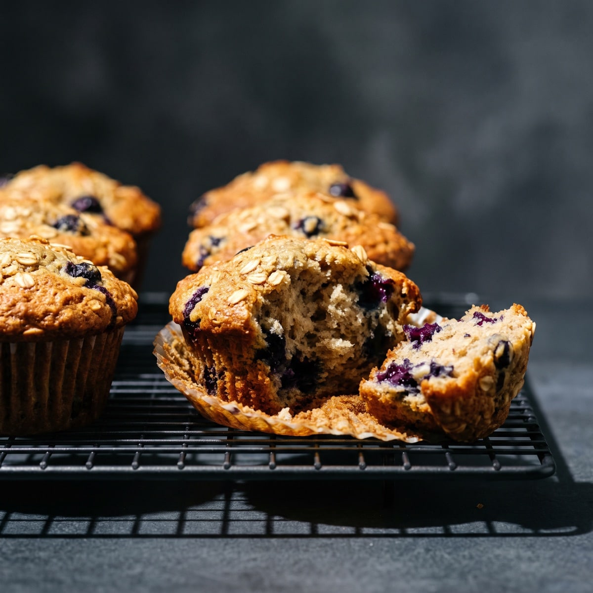 AI-generated photo: Apple and carrot muffins